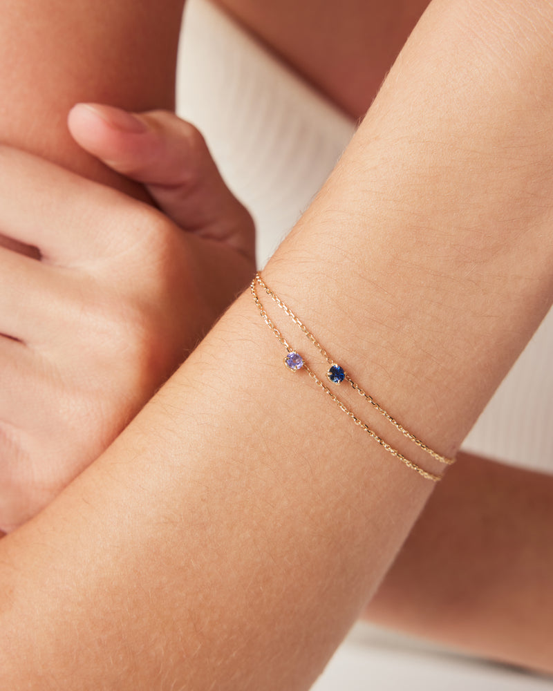 The Tanzanite Birthstone Bracelet by Sarah & Sebastian
