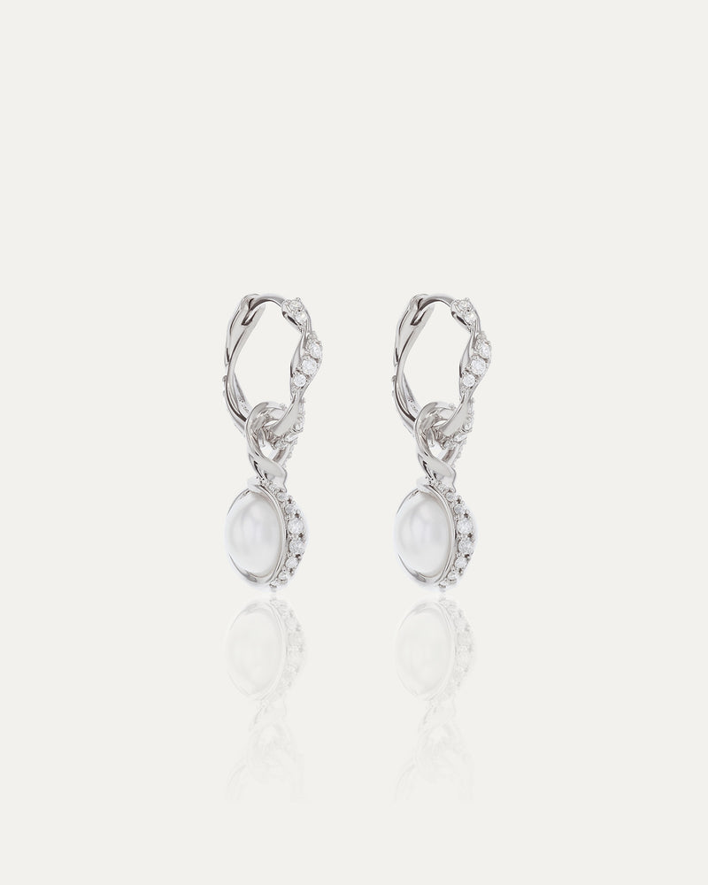 Overtone Diamond Hoops