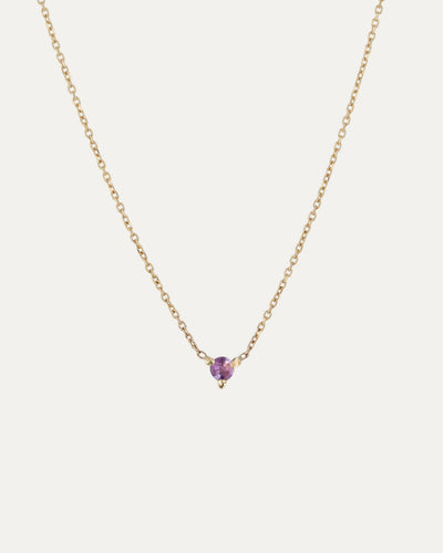 The Petite Amethyst Birthstone Necklace